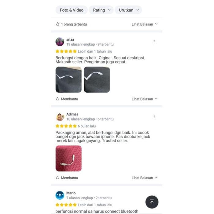 LIGHTNING TO HEADPHONE JACK ADAPTER FOR IPHONE7 IPHONE 7 EARPHONE ORIGINAL