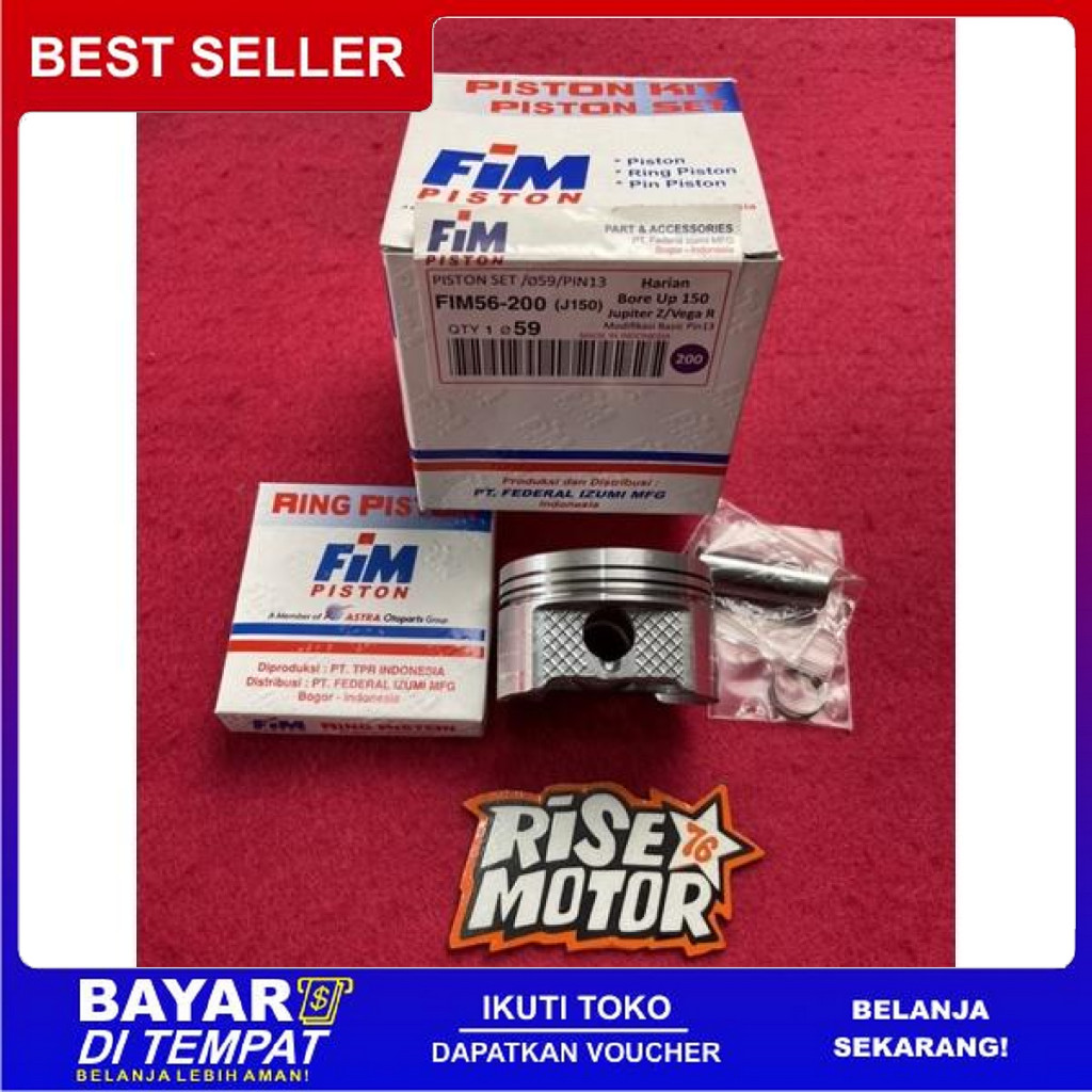FREE ONGKIR PISTON FIM 59 PEN 13 PEN 13 BISA COD