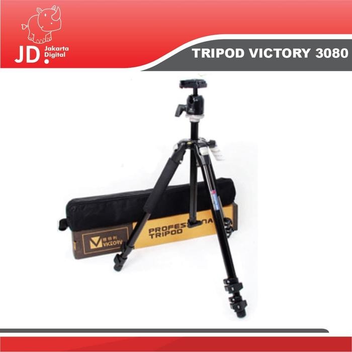 TRIPOD VICTORY 3080 BLACK FREE TAS (TERBAIK) (TERBARU) (TERMURAH)