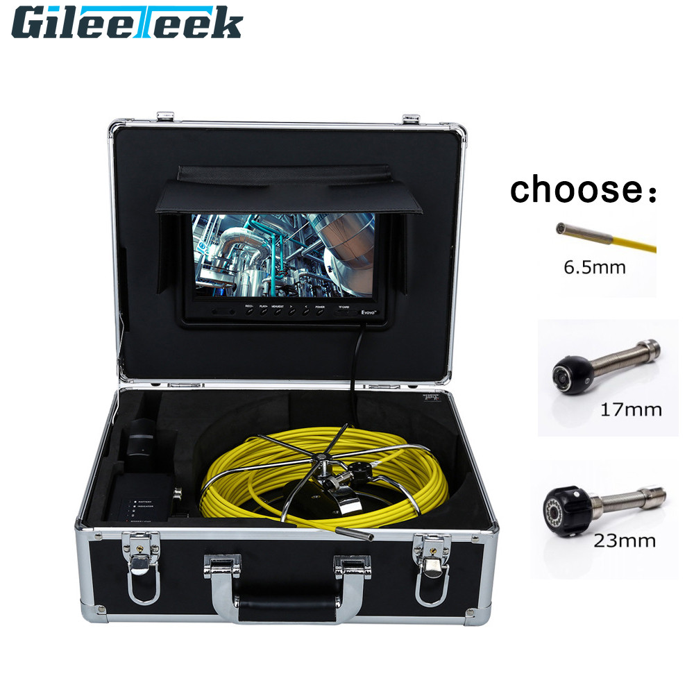 7inch Pipe Sewer Inspection Camera Video Recorder Snake Pipeline