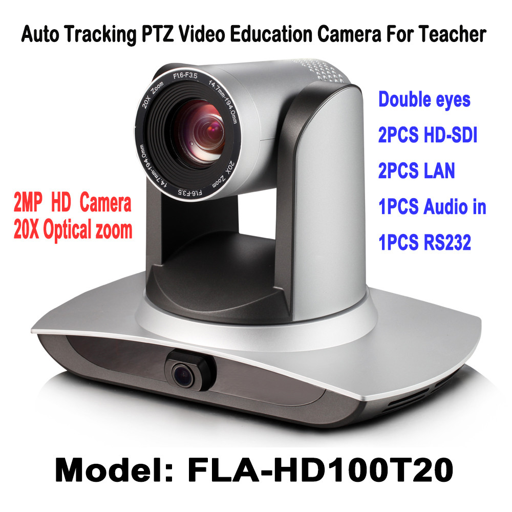 20X Zoom Auto Tracking PTZ Video Education Camera 2.0 Megapixel 2ch