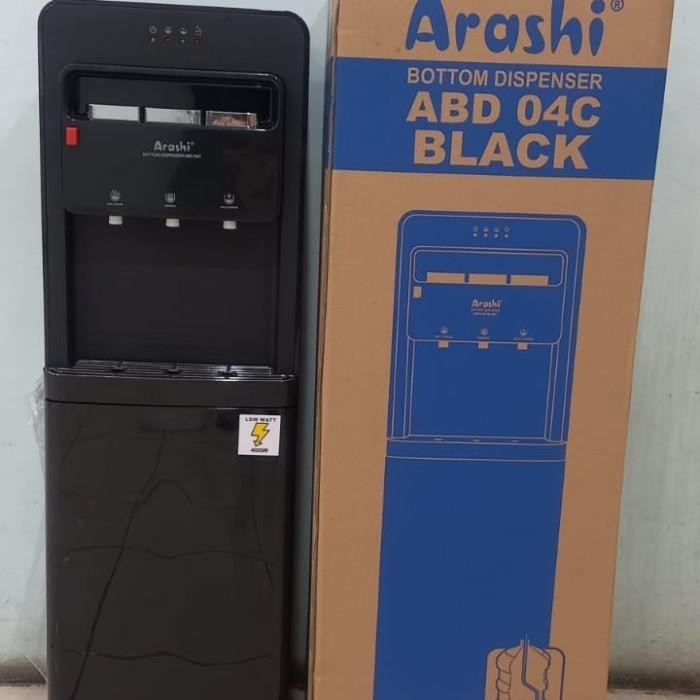 (Allthebest) ARASHI Dispenser Air AMD 02BC - Galon Bawah - Dingin Es Dan Panas
