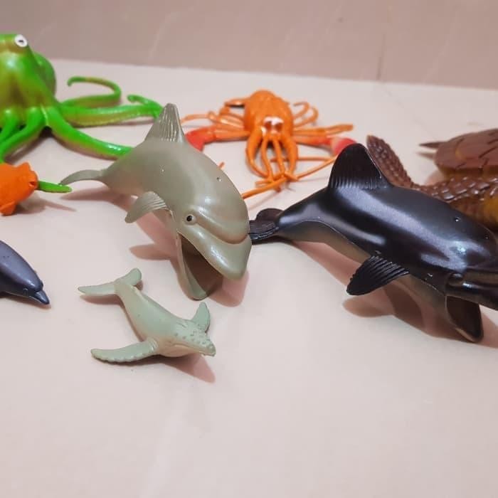 Animal Sea Mainan Karet Hewan Laut - Mainan Miniatur Binatang Laut