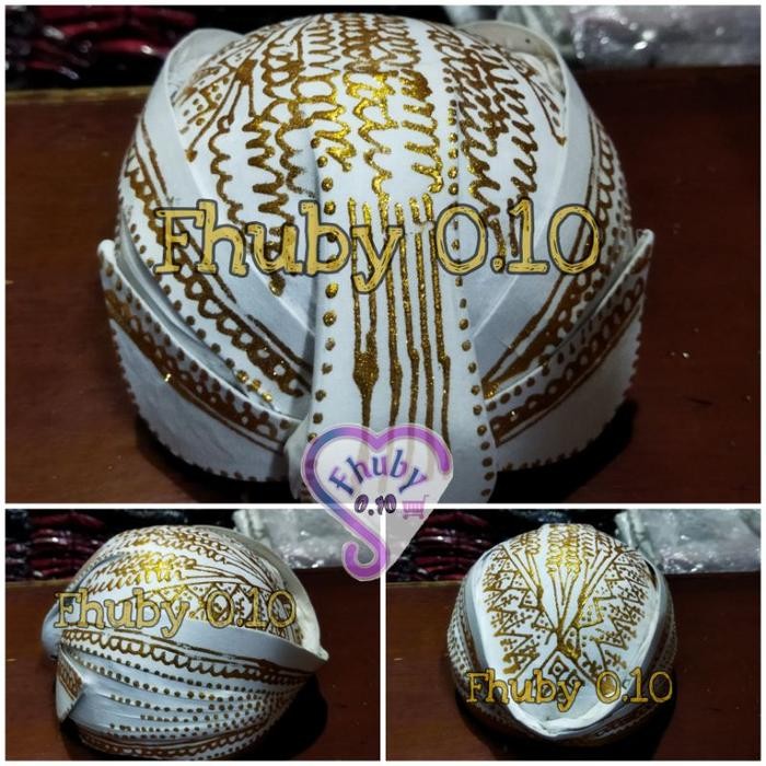 ASLI Blangkon Manten Solo Putihan - Blangkon Pengantin Solo READY STOCK