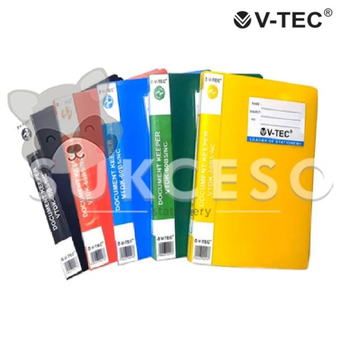 

DISKON V-TEC Document Keeper F4 Isi 100 Lembar - Penyimpan Arsip Warna RM READY STOCK