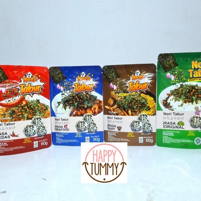 

(Allthebest) Nori tabur 60gr rumput laut panggang kering seaweed halal