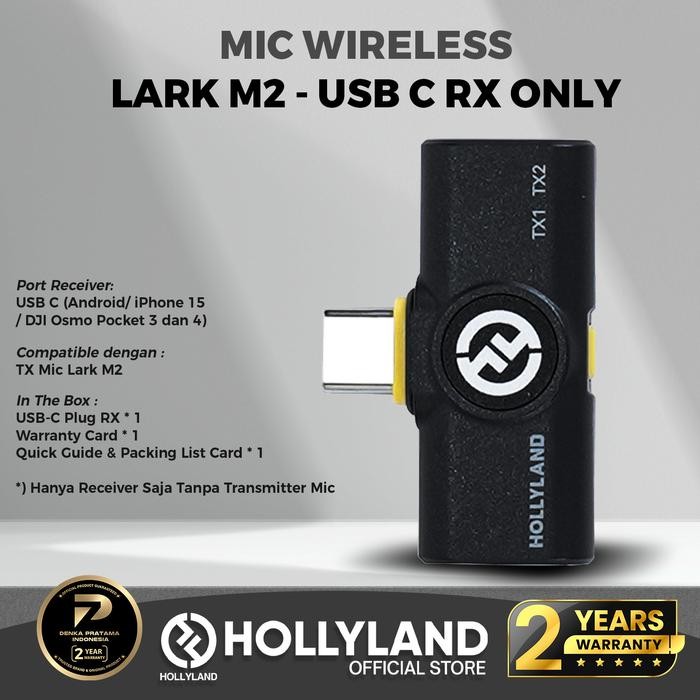 Hollyland Lark M2 Receiver Mic Wireless Android/ iOS
