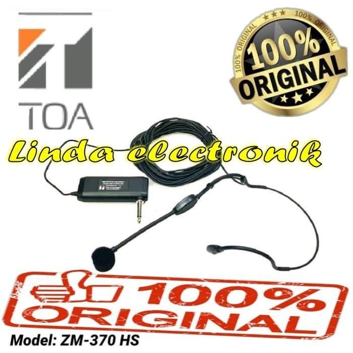 Mic Kabel Headset TOA ZM 370 HS AS Original Toa Bando toa zm 370hs as
