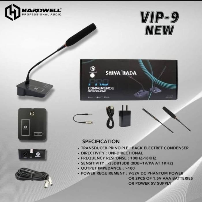 Mic Meja Kabel Hardwell VIP 9 Original Mic meja Kabel