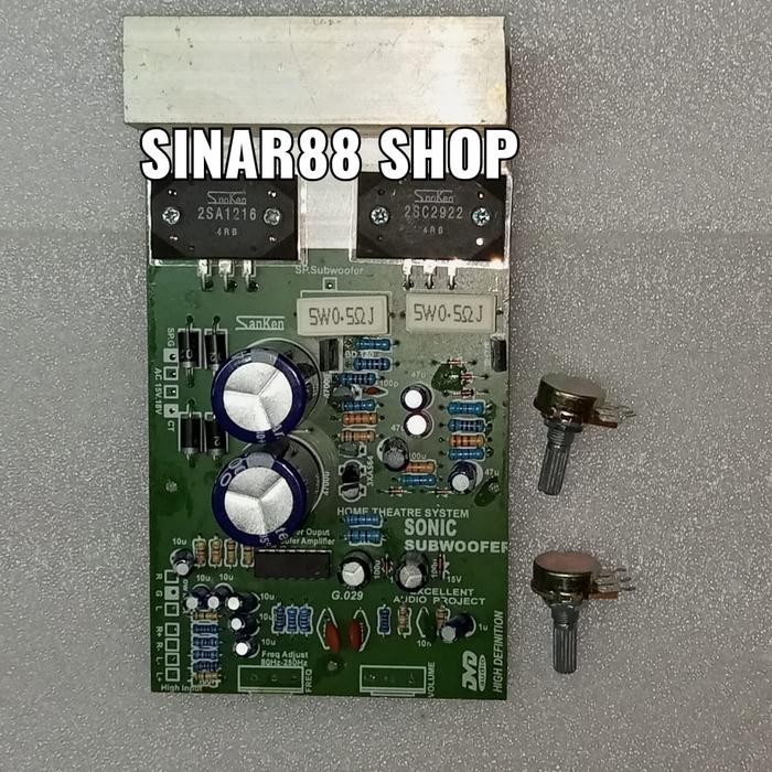 KIT POWER AMPLIFIER AKTIF ACTIV SUBWOFER SUBWOOFER SONIC BOOM SONICBOO