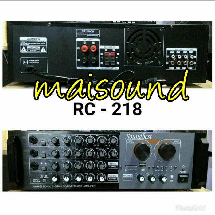 AMPLIFIER SOUNDBEST RC218 AMPLI SOUNDBEST RC 218 ORIGINAL BLUETOOTH