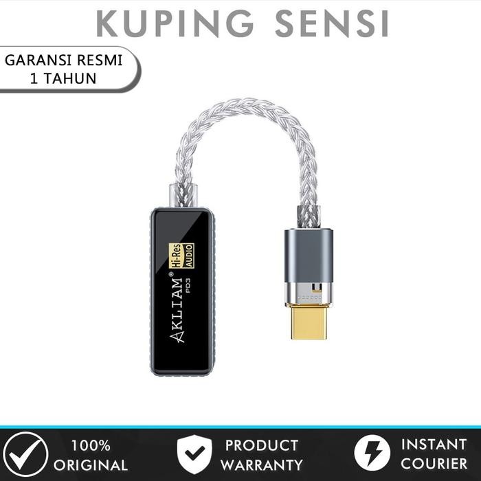 Akliam PD3 CS43198 + CT7601 DAC Chip USB Type C to 3.5mm Adapter Converter