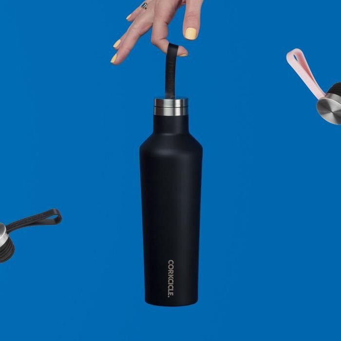 Corkcicle Canteen Loop Cap Black - 9Oz, 16Oz, 25Oz