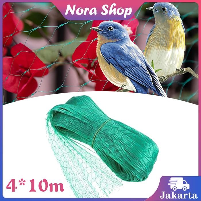 Jaring Burung Emprit 4X10M Jaring Padi Sawah Jaring Anti Burung Jaring Tanaman Multifungsi