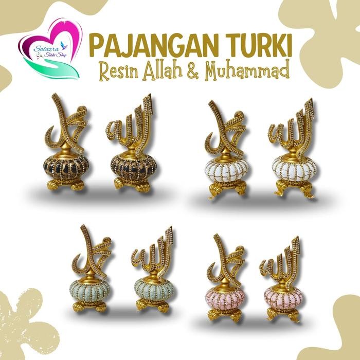 Ready Stok Pajangan Resin Allah Muhammad Turki
