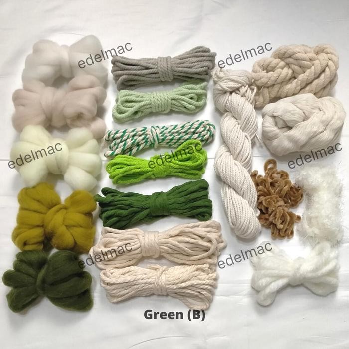 

LIMITED EDITION PAKET WEAVING TAPESTRY KIT MACRAME TALI KATUN KODE 13