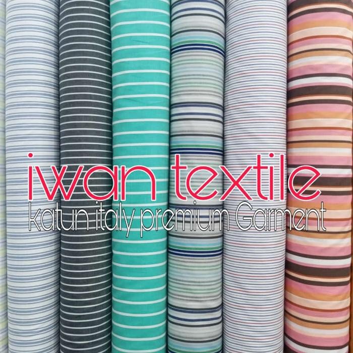 

BAHAN KAIN KATUN GARIS SALUR KATUN ITALY BAHAN KEMEJA IMPORT GARMENT KODE 1107
