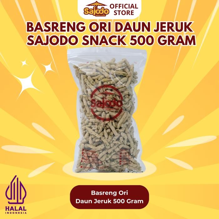 

Basreng Original Daun Jeruk 500 Gram Sajodo Snack & Food Cemilan Pedas