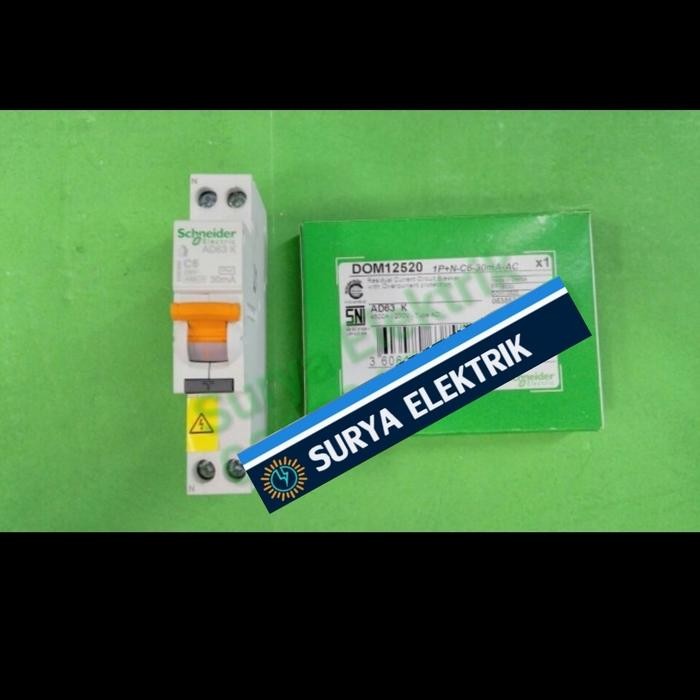 Rcbo Slim Domae Elcb Schneider Rcbo Domae Elcb Arus Bocor