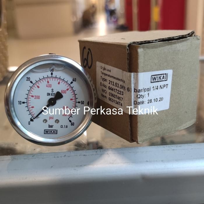 Pressure Gauge Payung Wika 21/2" Inch ( 60 Bar )