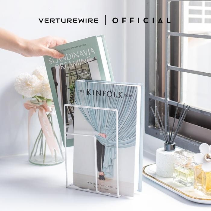 

ASLI Kinfolk Penahan Buku Besi (2 pcs) Hitam Putih Desk Kantor READY STOCK