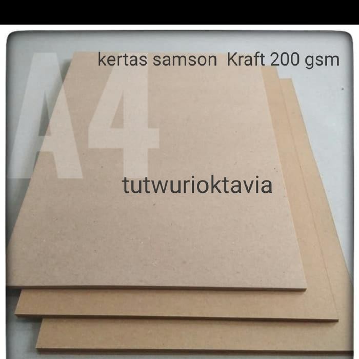 

kertas samson craft tebal 200 GSM ukuran A4 isi 50 lembar