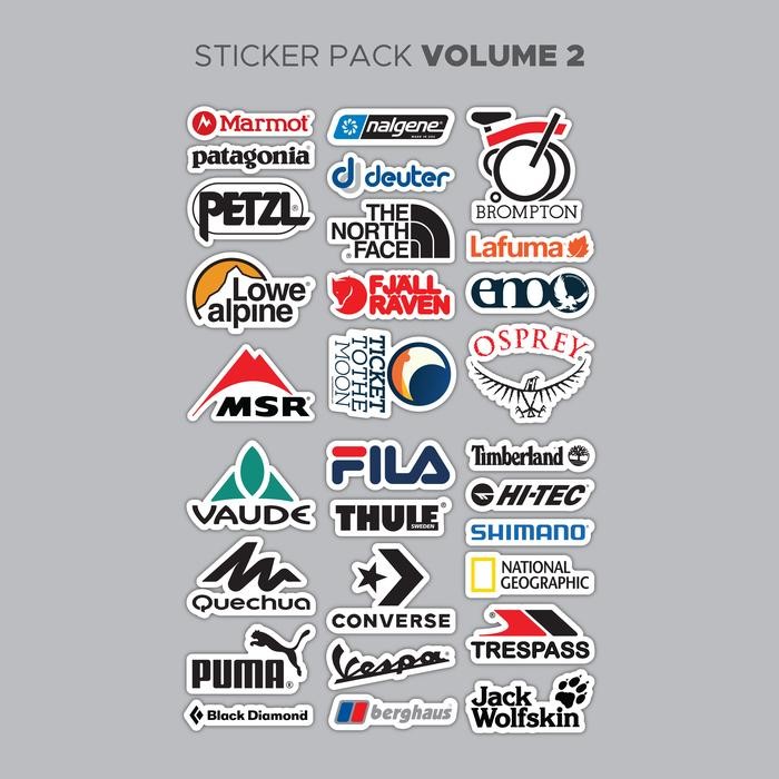 

Sticker Pack Volume 2 Laptop Outdoor Adventure Koper Travelling