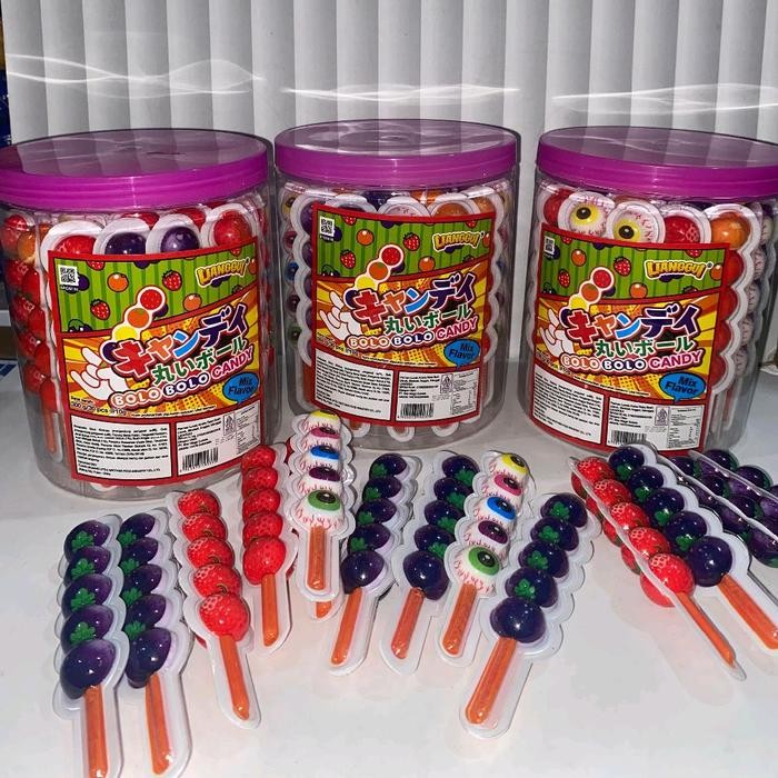 

Bolo Bolo Candy 30 Pcs - Permen Lunak Sate Rasa Mix Fruit - Cemilan Snack Manis , Makanan Ringan
