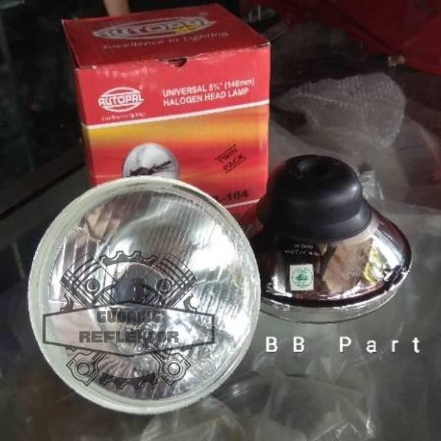 Reflektor 7 & 5 Inch Lampu Depan Mobil Bulat H4 -Gratisongkir