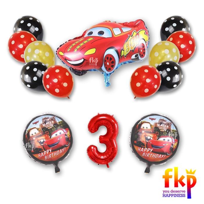 

Terlaris Paket Dekorasi Balon CARS Jumbo Foil BULAT / Dekor Set Cars McQueen 95 SALE