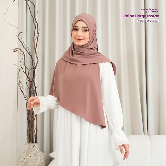 Irnanda Raina Hijab Instant Segitiga Anti tembem Soft Pad Jersey Diamond Premium
