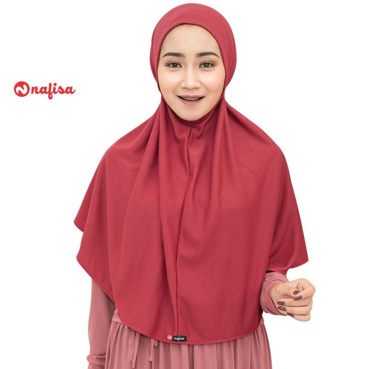 Nafisa Hijab At Home New Colour Size XL Jilbab Instan Kaos Premium