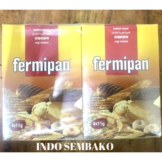 

Lecy.store2 Fermipan isi 10 bungkus ( 4x11g ) / Fermipan Ragi Instan Instant Yeast / Fermipan 4x11g