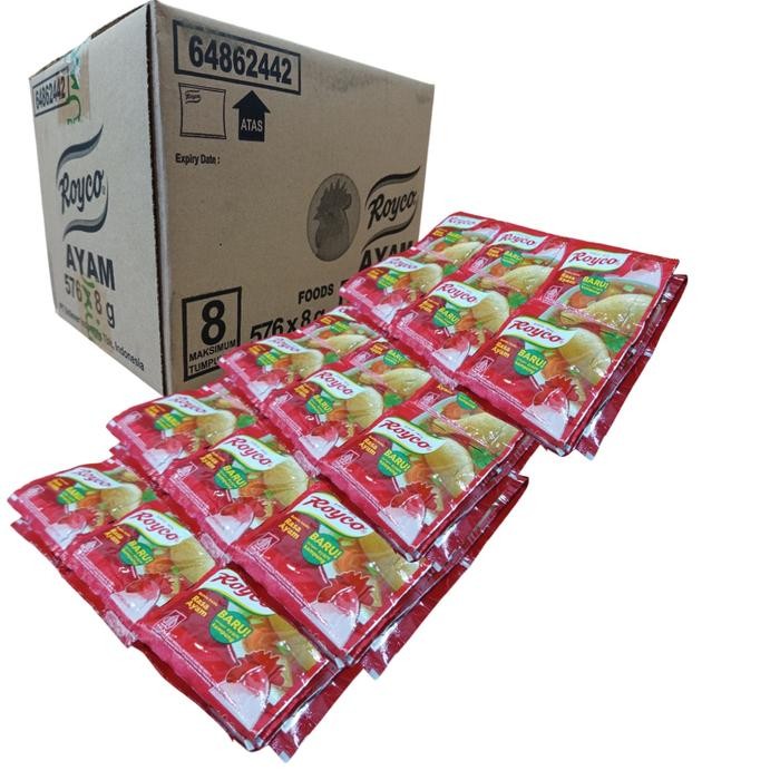 

Paket 8 Bag Bumbu Royco Ayam 8 Gram - Isi 288 Sachet - Cocok untuk Masakan Sayur, Sop, Tumis, Nasi