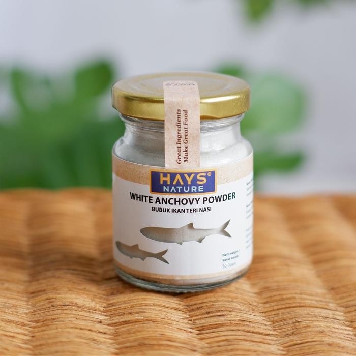 

White Anchovy Powder (50 GRAM)/ Teri Nasi Bubuk 50 Gram, Anti GTM, Kaldu MPASI - HAYS NATURE Tanpa