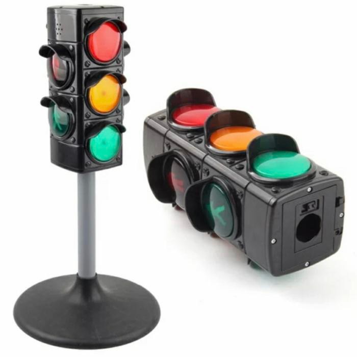 Rrady  lampu merah mainan anak mainan rambu lalu lintas traffic light - Lampu merah