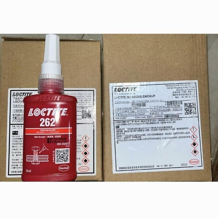 ORIGINAL Loctite Lem Baut 262 262/262,262-262_262 50Gram 50ml