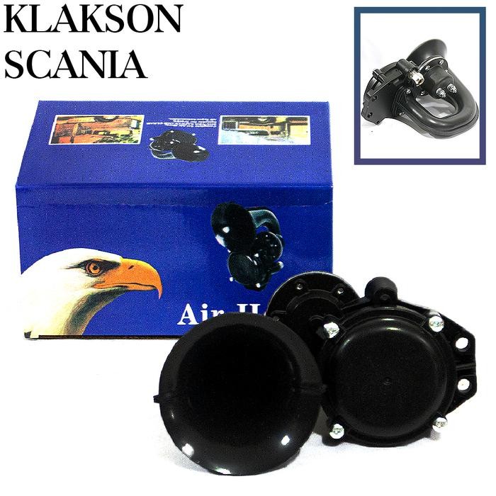 Ready Klakson Angin Keong Trompet Mobil Truk Air Horn 12V 24V Scania Volvo