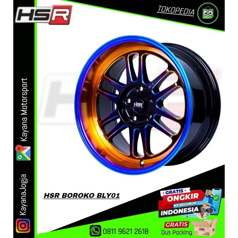 Ready Stok Velg Mobil KAWANUA TY5068 HSR Ring 17 Grey Machine Face