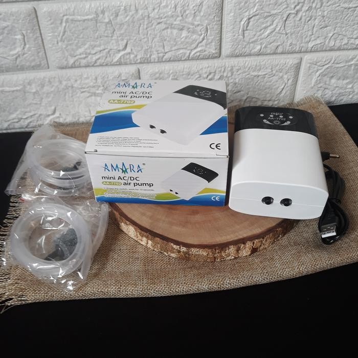 AMARA MINI AC/DC AA 7702 2LUBANG AMARA MINI AERATOR AA7702 AIR PUMP