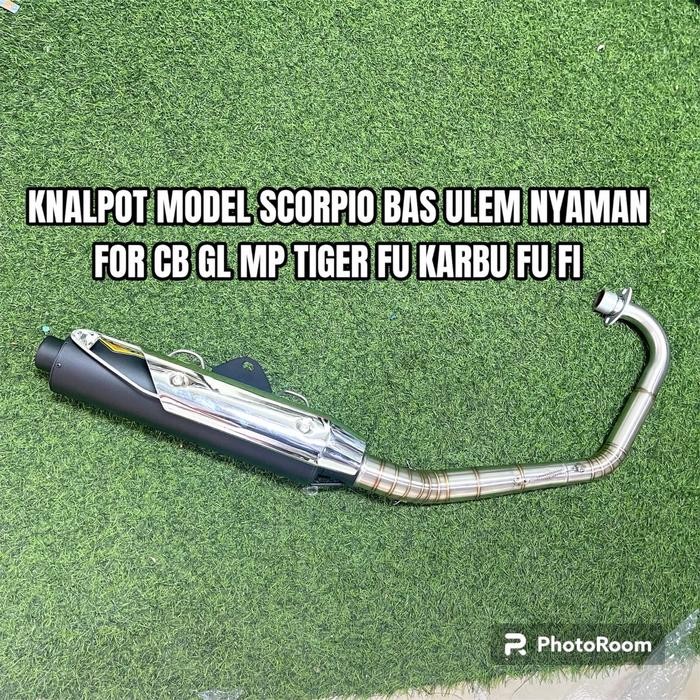 Knalpot Cb Gl Mp Tiger Satria Fu Fi Satria Fu Karbu Tabung Scorpio Bas Ulem Nyaman Rms Original