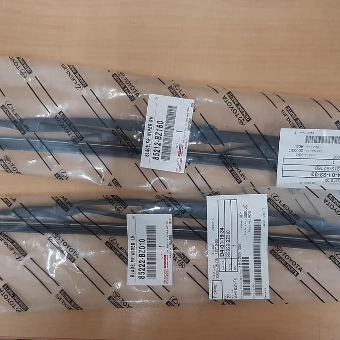 KARET WIPER AVANZA / BLADE WIPER AVANZA SET 100% ORIGINAL TOYOTA