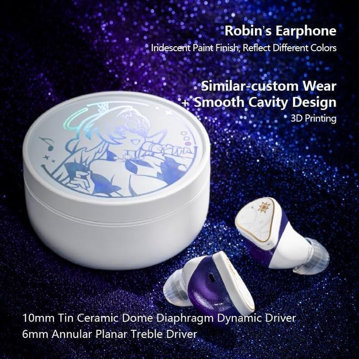 Thinkplus Gadget - Moondrop Robin X Honkai Star Rail Robin True Wireless Tws Stereo Earphones