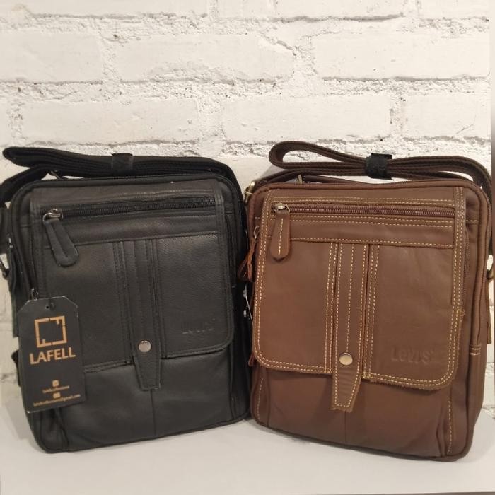 Tas selempang kulit pria levis h001b