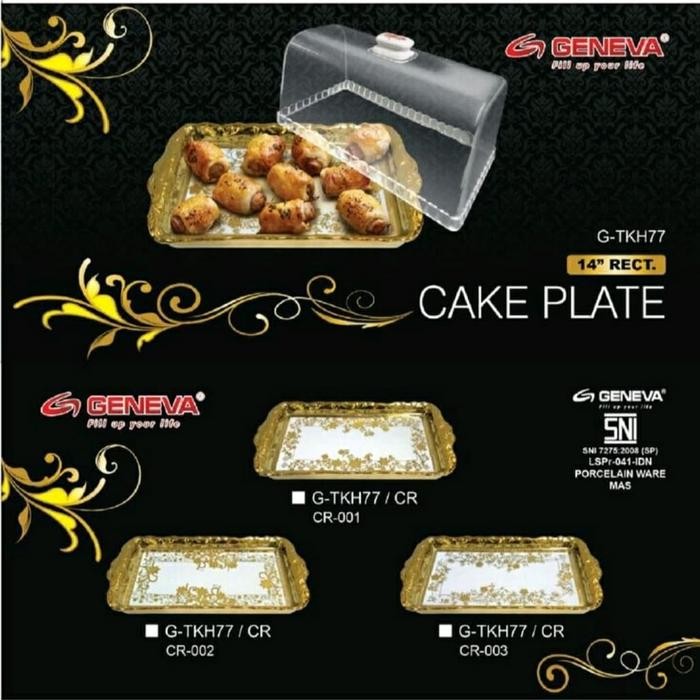 BISA E-FAKTUR Geneva Tempat Roti Tawar 14 inch Chrome Emas