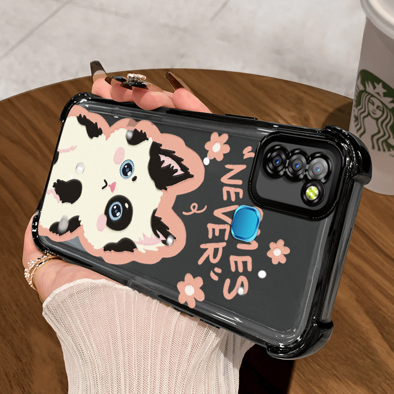 Casing Hp untuk Infinix Smart 5 Smart 6 Ram 3 Case Casing ponsel anak kucing Cesing pelindung Siliko