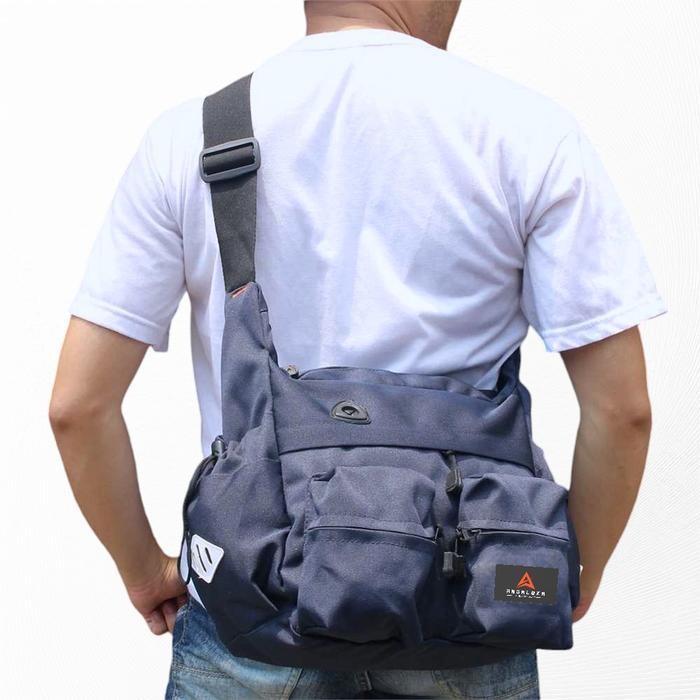 

HX112 ARGALOKA Tas Selempang Slingbag Pria Cowok Authentic Tas Sekolah Kerja Besar Terbaru PROMO