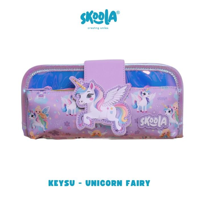 

Skoola Tempat Pensil Lipat 3 Pencil Case Threefold Stationery Anak Perempuan Lucu Unicorn Fairy