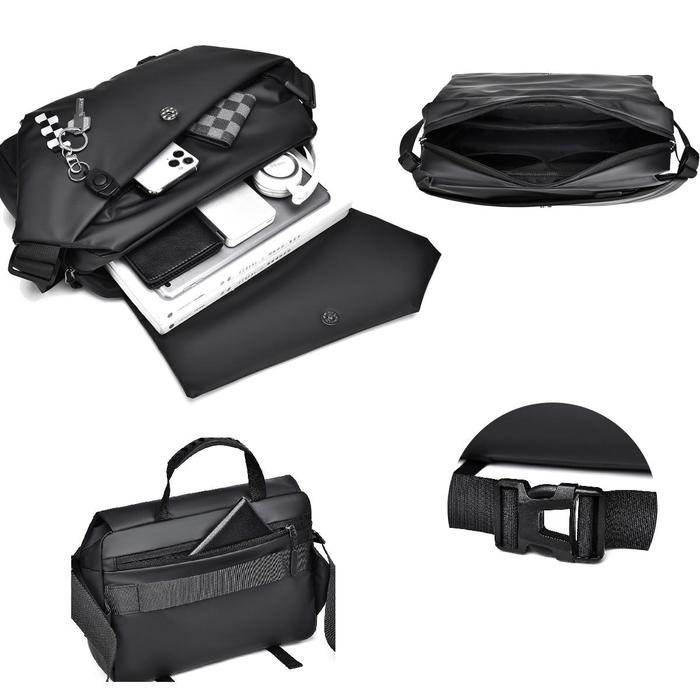 

VP654 TSONG Tas selempang pria ransel tahan air kapasitas besar tas bersepeda cangkang keras tas