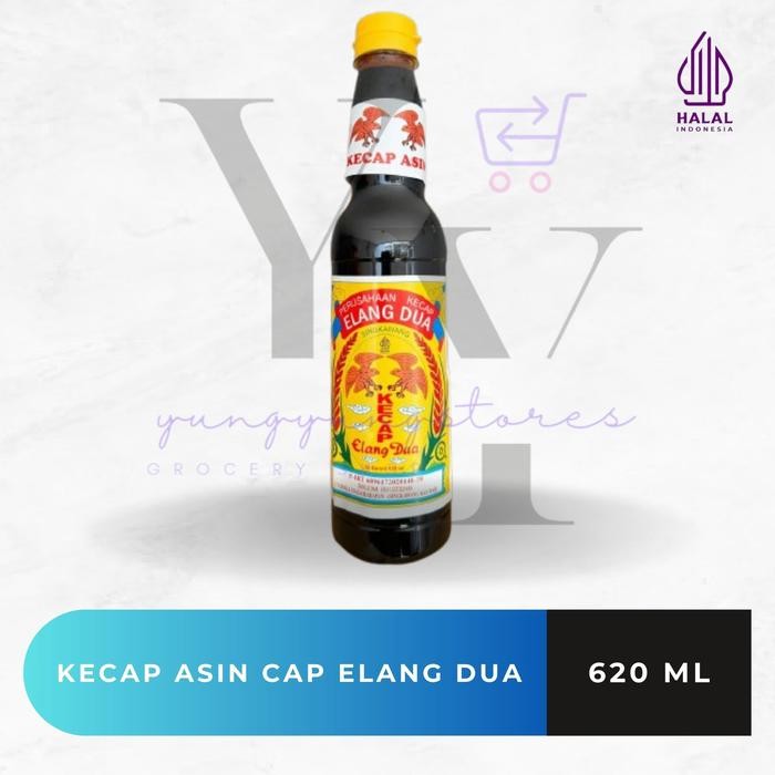 

Kecap Asin Kalimantan Singkawang Cap Elang Dua 620 Ml